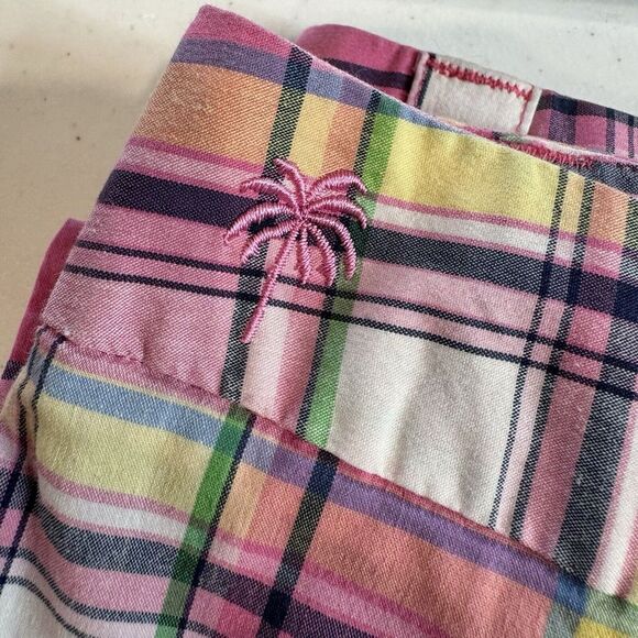 Vintage Lilly Pulitzer Main Line Fit Cropped Capri Pants Size 4 Pink Plaid - Picture 12 of 12